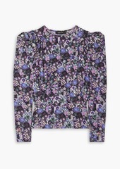 Isabel Marant - Zarga floral-print silk-blend blouse - Purple - FR 42