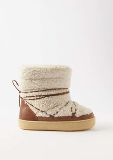 Isabel Marant - Zimlee Shearling Snow Boots - Womens - Cream