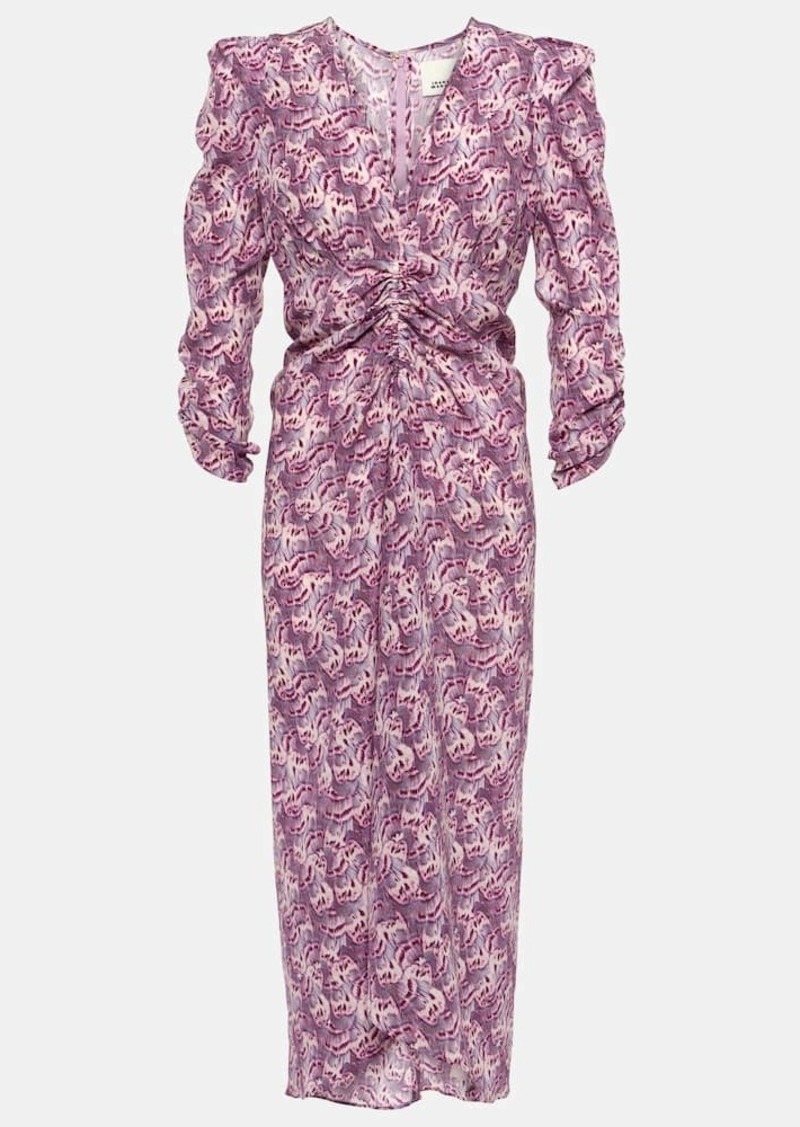 Isabel Marant Albini printed silk-blend midi dress