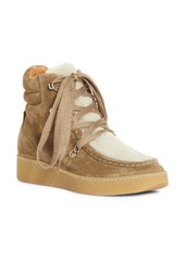 Isabel Marant Alpica Genuine Shearling Hiking Boot in Taupe at Nordstrom