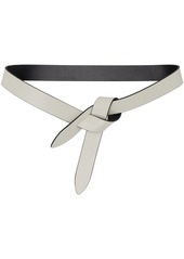 Isabel Marant Beige & Black Lecce Reversible Belt