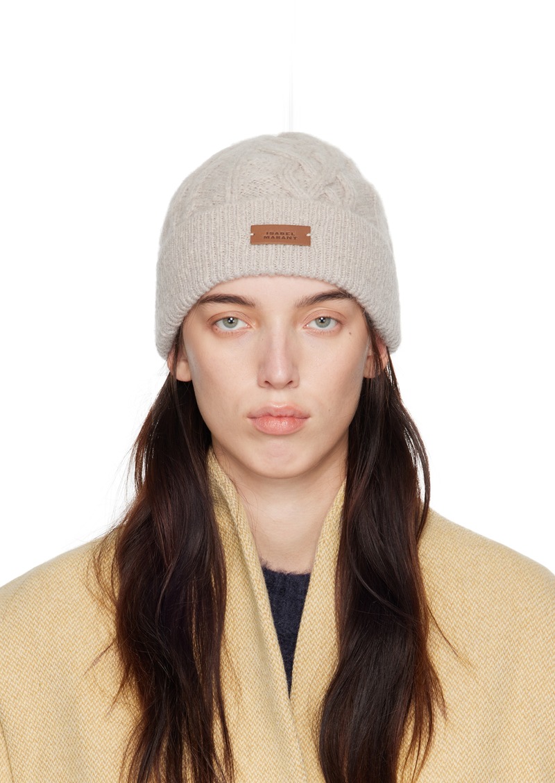 Isabel Marant Beige Tolie Beanie