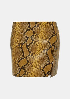 Isabel Marant Blair snake-effect leather miniskirt