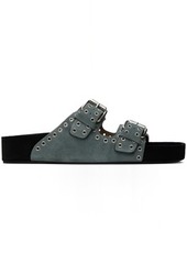 Isabel Marant Blue Lennyo Buckle Sandals