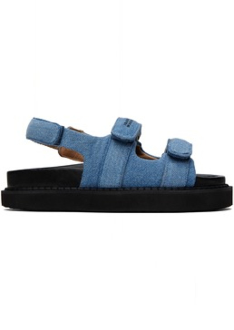 Isabel Marant Blue Madee Denim Sandals