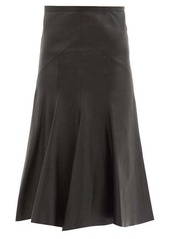 Isabel Marant Bokissa gored-panel leather midi skirt