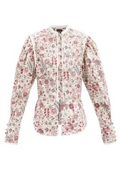Isabel Marant Cleosi floral-printed cotton-poplin blouse