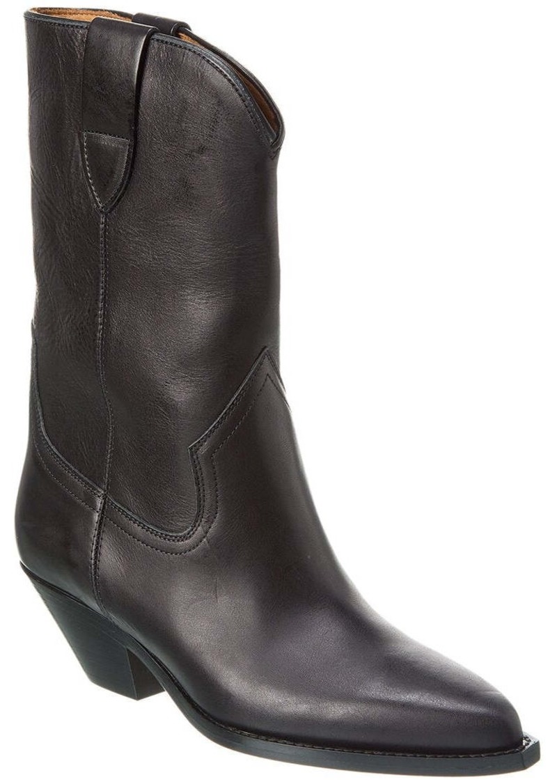 Isabel Marant Dahope Leather Cowboy Boot