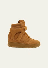 Isabel Marant Ellyn Suede High-Top Fashion Sneakers