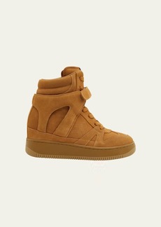 Isabel Marant Ellyn Suede High-Top Fashion Sneakers