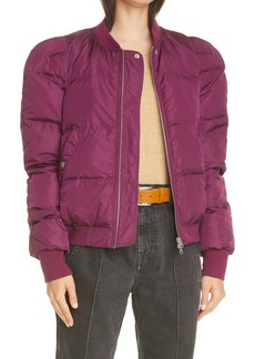 Isabel Marant Etoile Cody Puff Sleeve Puffer Jacket in Purple at Nordstrom
