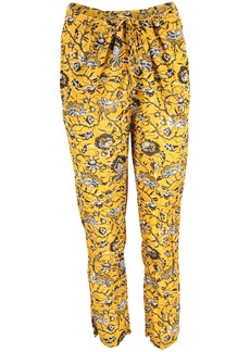 Isabel Marant Etoile Paisley Print Lounge Pants in Yellow Cotton