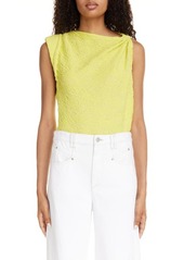 Isabel Marant Fabiena Draped Jacquard Top