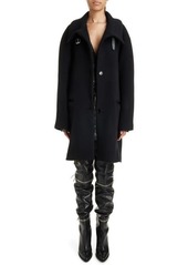 Isabel Marant Fares Wool Blend Funnel Neck Coat