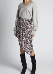 Isabel Marant Floral-Print Jersey Skirt