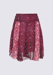 ISABEL MARANT FUCHSIA VISCOSE ODA SKIRT