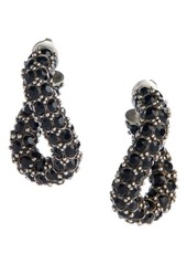 Isabel Marant Funky Ring Crystal Hoop Earrings