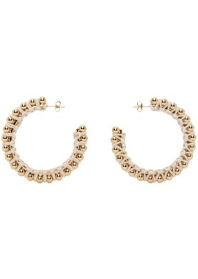 Isabel Marant Gold & Beige Bonni Earrings