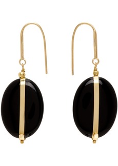 Isabel Marant Gold & Black Drop Earrings