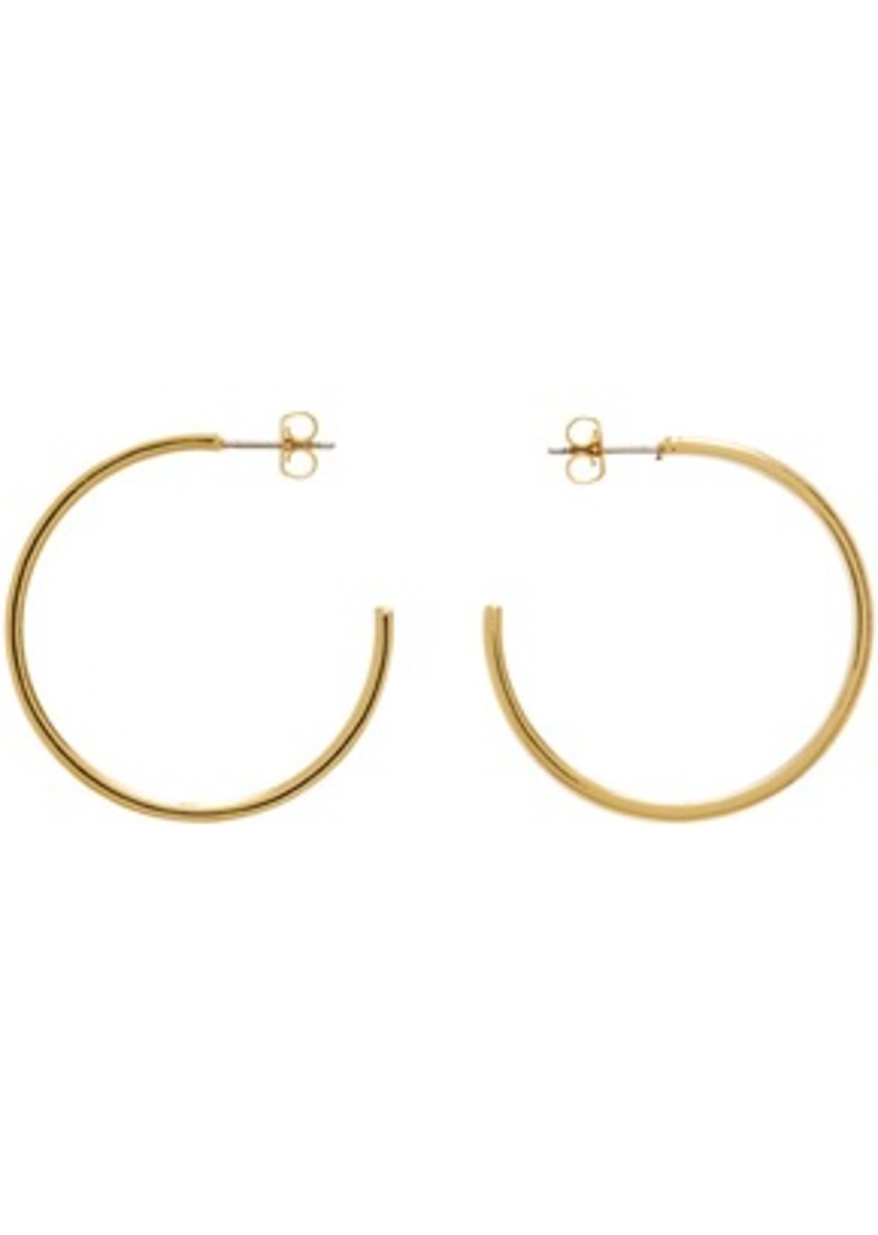 Isabel Marant Gold & White Casablanca Earrings