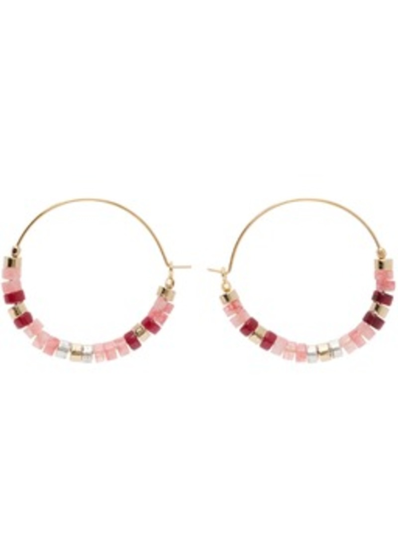 Isabel Marant Gold Perfectly Pink Earrings