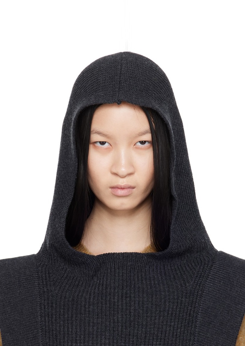 Isabel Marant Gray Ginny Hooded Scarf