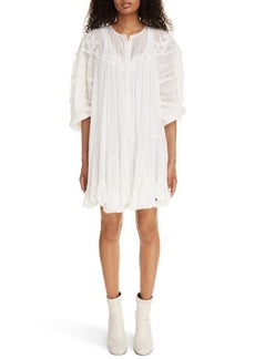 Isabel Marant Gyliane Long Sleeve Lace Cotton & Silk Dress
