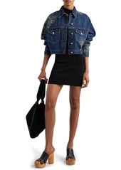 Isabel Marant Isleya Embroidered Denim Jacket