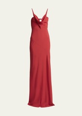 Isabel Marant Kapri Cowl-Neck Cutout Maxi Dress