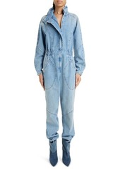 Isabel Marant Kimea Long Sleeve Nonstretch Denim Jumpsuit