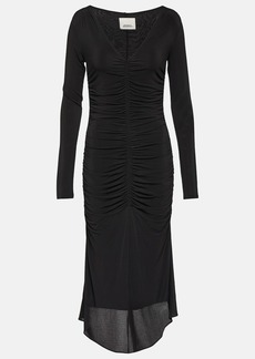Isabel Marant Laly ruched jersey midi dress