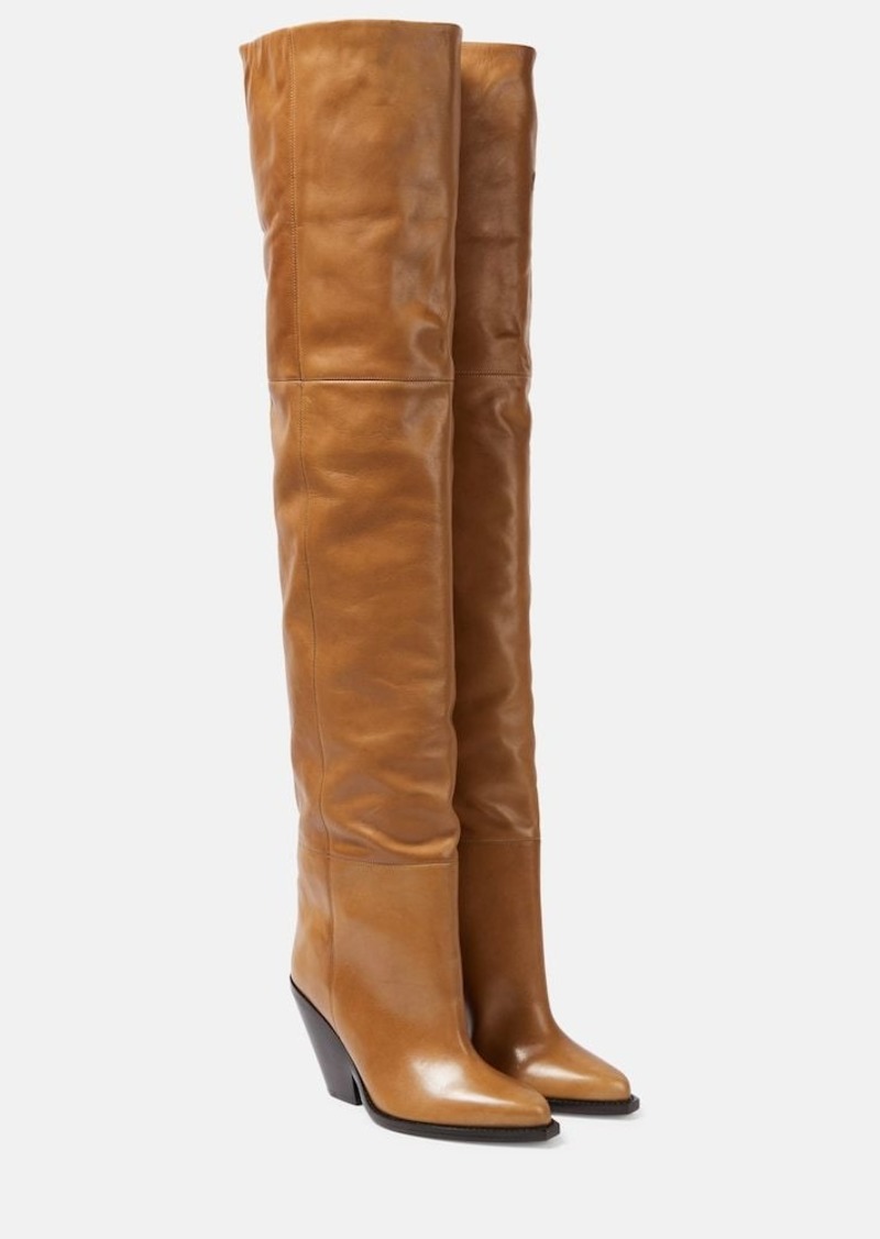 Isabel Marant Lalex leather over-the-knee boots
