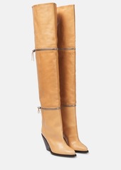 Isabel Marant Lelodie leather over the knee boots