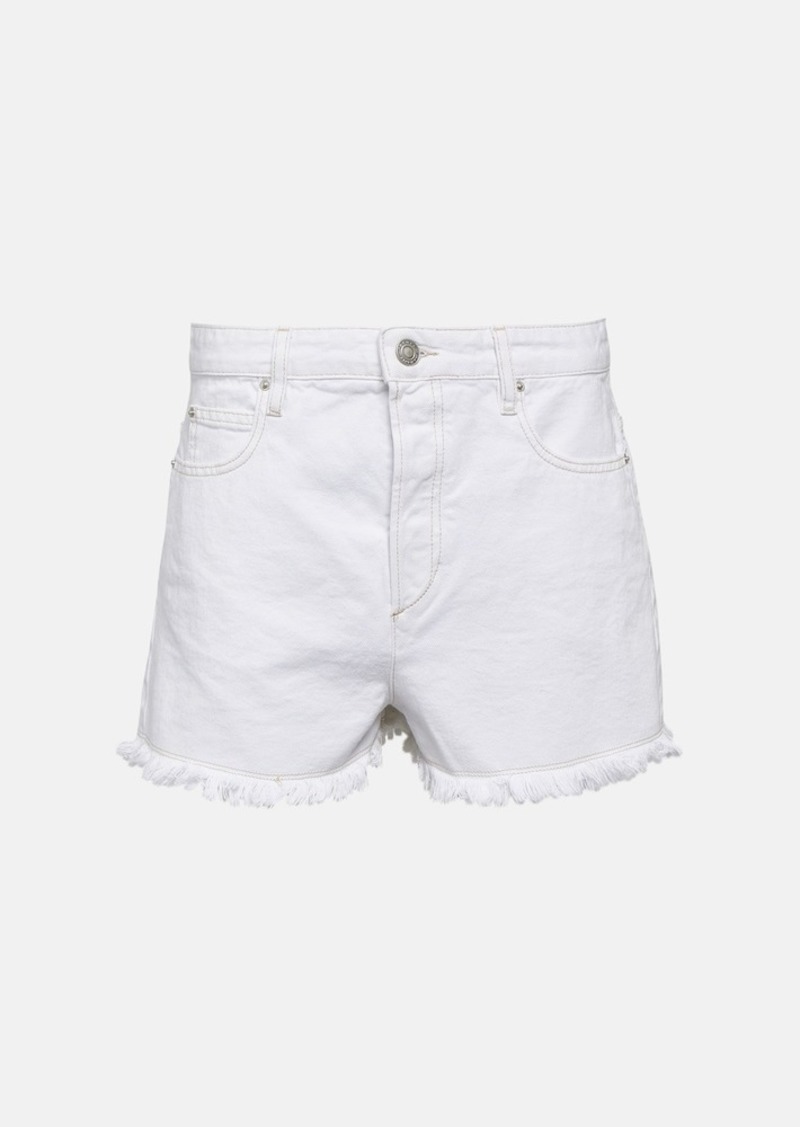 Isabel Marant Lesia mid-rise denim shorts