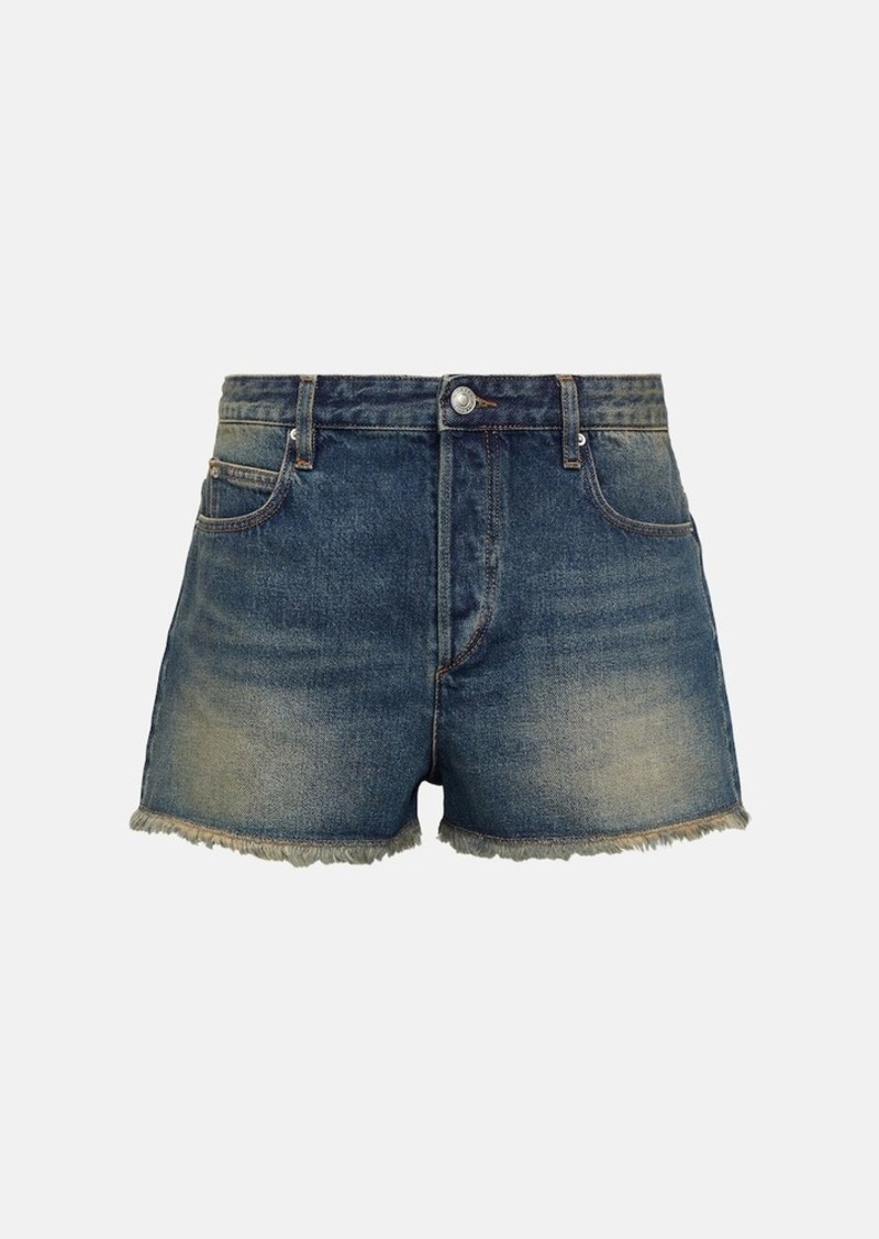 Isabel Marant Lesia mid-rise denim shorts