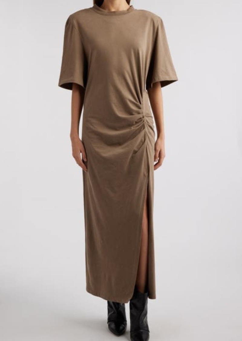 Isabel Marant Lexia Ruched Jersey T-Shirt Dress