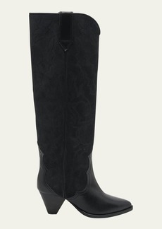 Isabel Marant Liela Suede Western Over-The-Knee Boots
