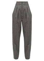 Isabel Marant Magali high-rise houndstooth wool trousers