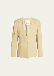 Isabel Marant Manzil One-Button Cotton Jacket