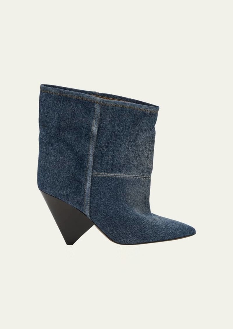 Isabel Marant Miyako Denim Ankle Booties