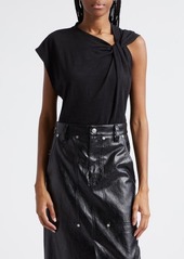 Isabel Marant Nayda Asymmetric Cotton Slub Top