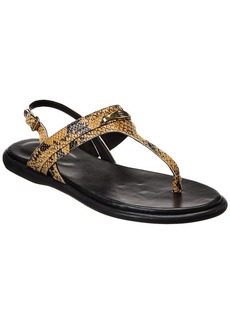 Isabel Marant Nya Snake-Embossed Leather Sandal