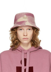 Isabel Marant Pink Check Haley Bucket Hat