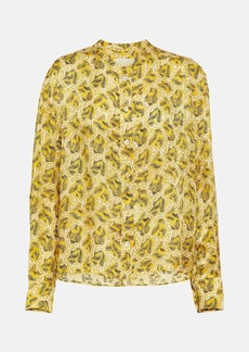 Isabel Marant Leidy printed satin blouse