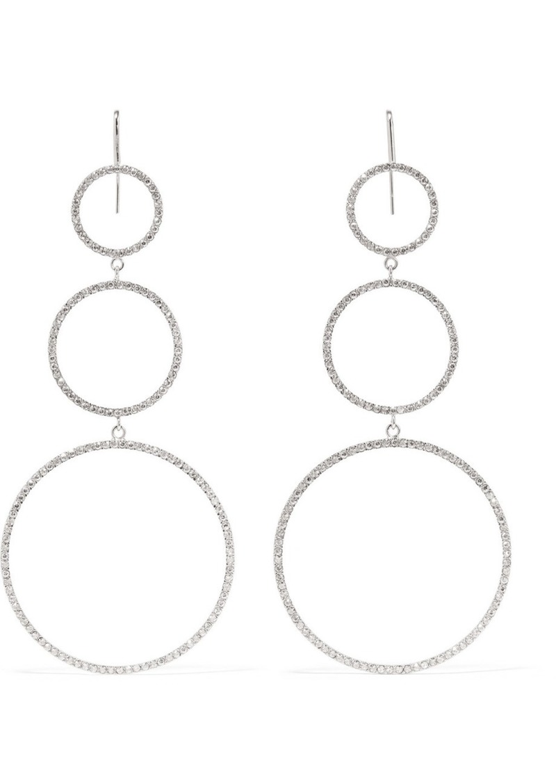 Isabel Marant Silver-plated Crystal Earrings