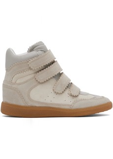Isabel Marant Taupe Bilsy Sneakers