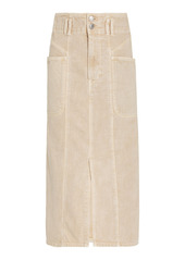 Isabel Marant Étoile - Women's Toria Washed Cotton Midi Skirt - Neutral - Moda Operandi