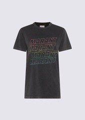 ISABEL MARANT ÉTOILE BLACK COTTON T-SHIRT