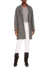 Isabel Marant Étoile Dante Wool & Mohair Blend Tweed Coat