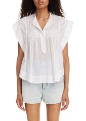 Isabel Marant Étoile Leaza Smocked Yoke Cotton Shirt